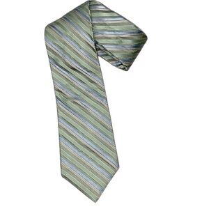 Michael Kors green striped silk tie